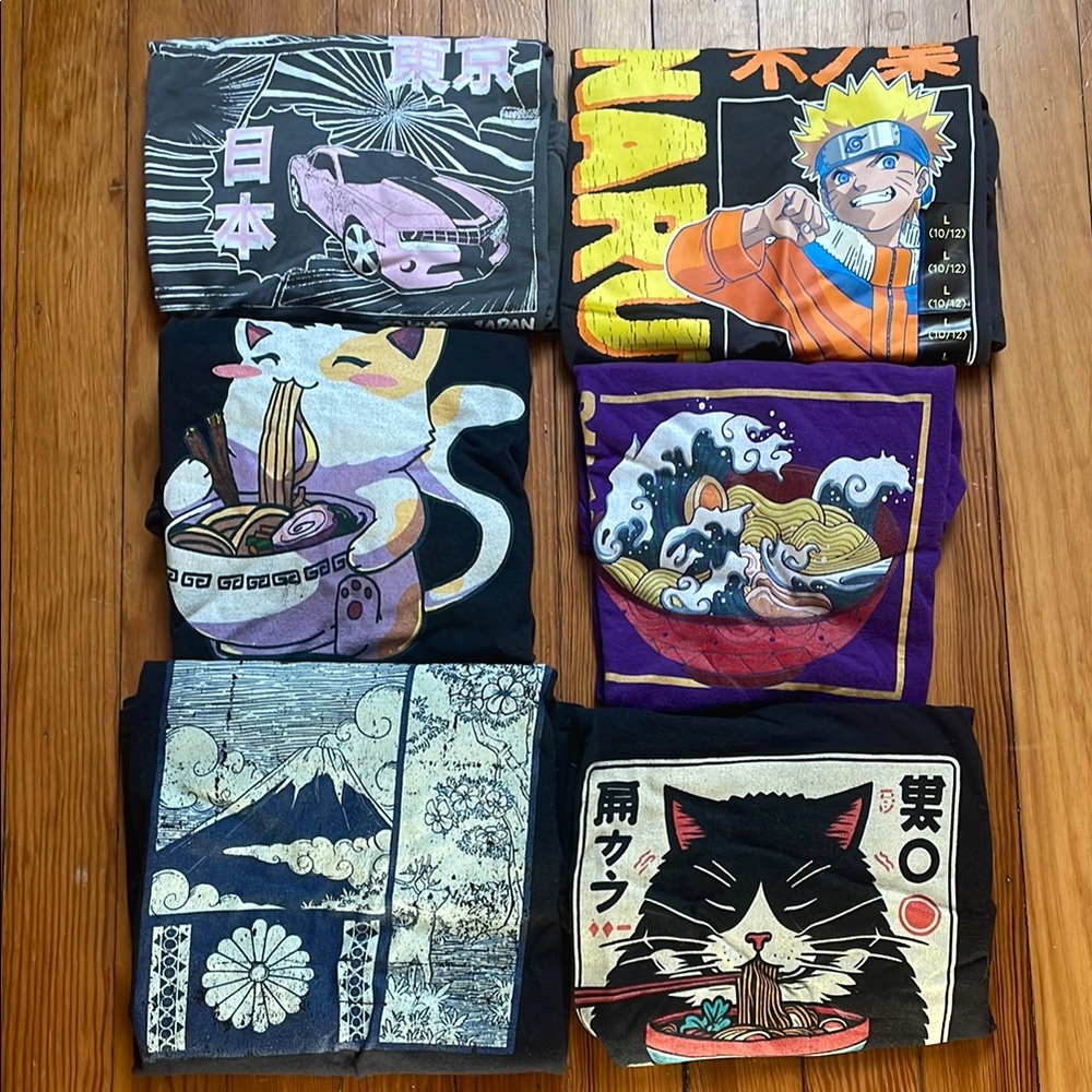 Graphic T-Shirts with Anime and Japanese Designs